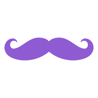 Moustache Decal (Lavender)